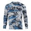 HUK Performance Fishing Pursuit Camo Vented LS Tops, Long Sleeve - Men's, Hydro Glacier, Extra Large, H1200154-098-XL