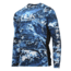 HUK Performance Fishing Pursuit Camo Vented LS Tops, Long Sleeve - Men's, Hydro Sailfish, 2XL, H1200154-488-XXL
