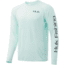 HUK Performance Fishing Pursuit Golden Dorado LS Graphic T-Shirt - Mens, Seafoam, Medium, H1200213-350-M