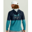 HUK Performance Fishing Pursuit Graphic Hoodie - Mens, Storm Blue, Extra Large, H1200632-394-XL