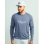 HUK Performance Fishing Pursuit Heather Long Sleeve Shirt - Mens, Nvl Aca Hthr, Large, H1200485-464-L