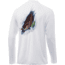 HUK Performance Fishing Pursuit Hogzilla LS Graphic T-Shirt - Mens, White, Medium, H1200208-100-M