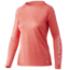 HUK Performance Fishing Pursuit Long-Sleeve Shirt - Women's, Extra Large, Hot Coral, H6120109-684-XL