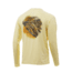 HUK Performance Fishing Pursuit Mullet Run Long Sleeve Graphic T-Shirt - Mens, French Vanilla, Medium, H1200207-740-M