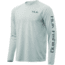 HUK Performance Fishing Pursuit Mullet Run Long Sleeve Graphic T-Shirt - Mens, Seafoam, 3XL, H1200207-350-XXXL