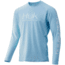 HUK Performance Fishing Pursuit Vented Long Sleeve - Mens, Ice Blue, Extra Large, H1200150-450-XL
