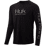 HUK Performance Fishing Pursuit Vented Long Sleeve Tee - Mens, Black, Medium, H1200150-001-M