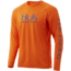 HUK Performance Fishing Pursuit Vented Long Sleeve Tee - Mens, Orange Tiger, Small, H1200150-821-S