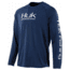 HUK Performance Fishing Pursuit Vented Long Sleeve Tee - Mens, Sargasso Sea, 2XL, H1200150-409-XXL