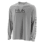 HUK Performance Fishing Pursuit Vented LS Tops, Long Sleeve - Mens, Grey, Extra Large, H1200150-020-XL