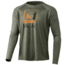 HUK Performance Fishing Reflection Pursuit Long-Sleeve Shirt - Men's, 2XL, Moss, H1200462-316-XXL