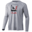 HUK Performance Fishing Reflection Pursuit Long-Sleeve Shirt - Men's, Medium, Overcast Grey, H1200462-032-M
