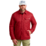 HUK Performance Fishing Scale Shacket -Mens, Scarlet Blaze, Small, H4000152-621-S