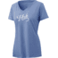 HUK Performance Fishing Script V-Neck Tee - Womens, Carolina Blue Heather, Large, H6100039-425-L