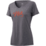 HUK Performance Fishing Script V-Neck Tee - Womens, Sharkskin Heather, Medium, H6100039-022-M