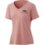 HUK Performance Fishing Suntsent Bass V-Neck Tee - Womens, Desert Flower Heather, S, H6100070-689-S