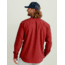 HUK Performance Fishing Tide Point Break Long Sleeve Chambray Shirt - Mens, Scarlet Blaze, Extra Large, H1500166-621-XL