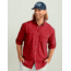 HUK Performance Fishing Tide Point Break Long Sleeve Chambray Shirt - Mens, Scarlet Blaze, Extra Large, H1500166-621-XL