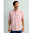 HUK Performance Fishing Tide Point Break Short Sleeve Minicheck Shirt - Mens, Scarlet Blaze, 3XL, H1500151-621-XXXL
