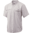 HUK Performance Fishing Tide Point Fish Plaid Short Sleeve Button Up - Mens, Seashell Pink, Medium, H1500070-682-M
