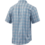 HUK Performance Fishing Tide Point Plaid Short Sleeve Button Up - Mens, Silver Blue, Extra Large, H1500068-040-XL