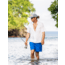 HUK Performance Fishing Tide Point Printed Short Sleeve Shirt - Mens, White, Extra Large, H1500220-100-XL