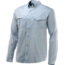 HUK Performance Fishing Tide Point Woven Solid Long Sleeve Shirt - Mens, Small, Plein Air, H1500062-451-S