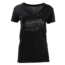 HUK Performance Fishing W Merica Vneck Tops, Short Sleeve - Womens, Black, Large, H6100015-001-L