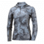 HUK Performance Fishing W Camo Icon Hoodie, Pullover - Womens, Hydro Glacier, Medium, H6120013-098-M