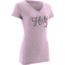 HUK Performance Fishing Womens Script Vneck Tee, Spring Pink Heather, H1000047SPHXS