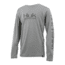 HUK Performance Fishing Y Icon LS Tops, Long Sleeve - Youth, Grey, Large, H7120006-020-YL