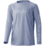 HUK Performance Fishing Pursuit L/S Shirt - Kids, Coastal Sky, YXL, H7120064-427-YXL