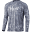 HUK Performance Fishing Stone Shore Pursuit L/S Shirt - Men's, Overcast Grey, M, H1200409-032-M