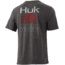 HUK Performance Fishing Striped Horizon Tee - Mens, Volc Ash Heather, XL, H1000331-015-XL