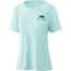HUK Performance Fishing Suntsent Bass V-Neck Tee - Womens, Beach Glass Heather, L, H6100070-366-L