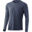 HUK Performance Fishing United L/S Pocket Tee - Men's, Sargasso Sea Heather, XL, H1000351-416-XL