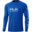 HUK Performance Fishing Vented Pursuit L/S Shirt - Mens, Huk Blue, M, H1200396-457-M