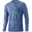 HUK Performance Fishing Waypoint Running Lakes L/S Shirt - Men's, Titanium Blue, XL, H1200444-428-XL