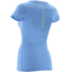 HUK Womens Script Vneck Tee, Heather Carolina Blue H1000047HCBXS