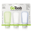 Humangear GoToob Silicone Tube, 3 oz, Pack of 3, Clear/Blue/Green HG0187