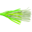 Humdinger Rubber Skirt, Green White &amp; Chartreuse, 3 1/2in, 3 Pack, RS3-F