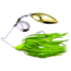 Humdinger Spinnerbait, Gold Colorado Blade/Nickel Willow Blade, 4/0 Hook, Chartreuse Skirt, 1/4oz, 01-B