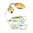 Humdinger Spinnerbait, Gold Colorado/Willow Blade, 4/0 Hook, Black/Chartreuse/White, 1/4oz, 02-E