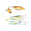 Humdinger Spinnerbait, Gold Colorado/Willow Blade, 4/0 Hook, White, 1/4oz, 02-C