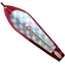 Huntington Lures Huntington Original Drone Spoon, 2 1/4in 3/0 Hook, 1/6oz, Electric Red/Silver Flash Scale, 0ER-SFS