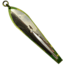 Huntington Lures Huntington Original Drone Spoon, 5 1/2in 10/0 Hook, 1-1/8oz, Electric Green/Mirror Gold Flash Scale, 3-1/2EGR-MGFS