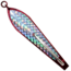 Huntington Lures Huntington Original Drone Spoon, 5 1/2in 10/0 Hook, 1-1/8oz, Electric Red/Silver Flash Scale, 3-1/2ER-SFS