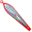 Huntington Lures Huntington Original Drone Spoon, 5 1/2in 10/0 Hook, 1-1/8oz, Rocket Red w/Silver Flash Scale, 3-1/2R-SFS
