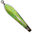 Huntington Lures Huntington Original Drone Spoon, 5 1/2in 10/0 Hook, 1-1/8oz, Stainless Steel w/Fluorescent Yellow Flash Scale, 3-1/2S-YFS