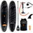HURLEY Advantage Inflatable Paddle Board Set, 10ft, Black Tiger, HUR-004